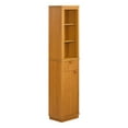 thumbnail image 1 of Beautiful Fluted Linen Storage Cabinet, Warm Honey, 1 of 13