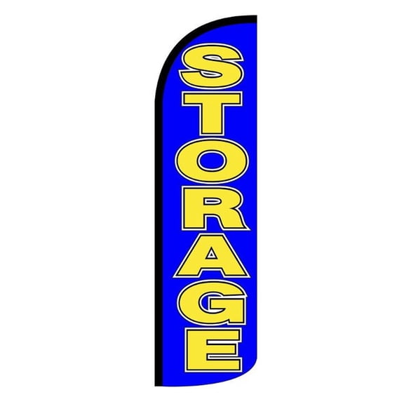 STORAGE Windless Flag (Hardware Not Included) |Advertisement /Business Flags | Feather Flag |