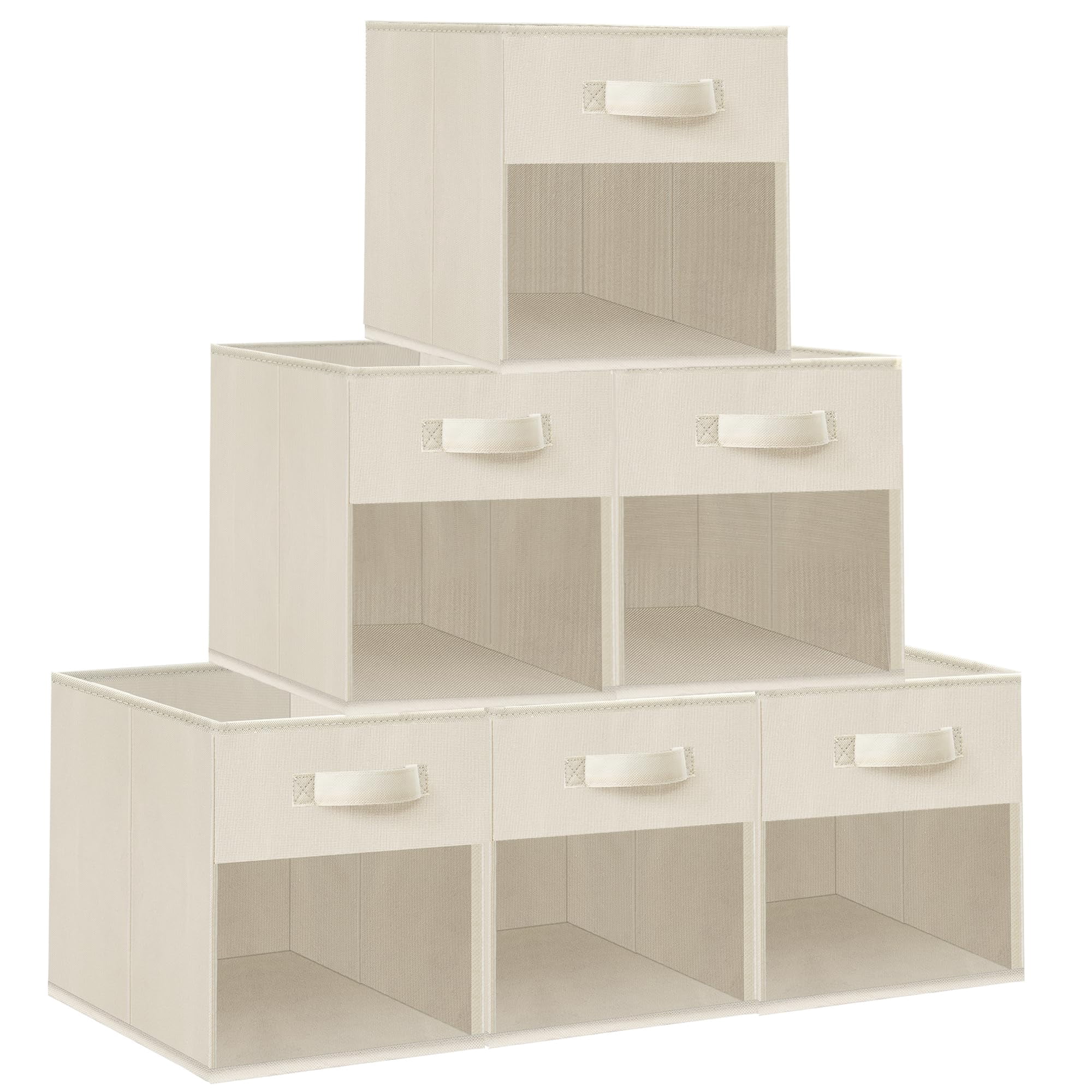 Clear Cube Storage Bins 13x13
