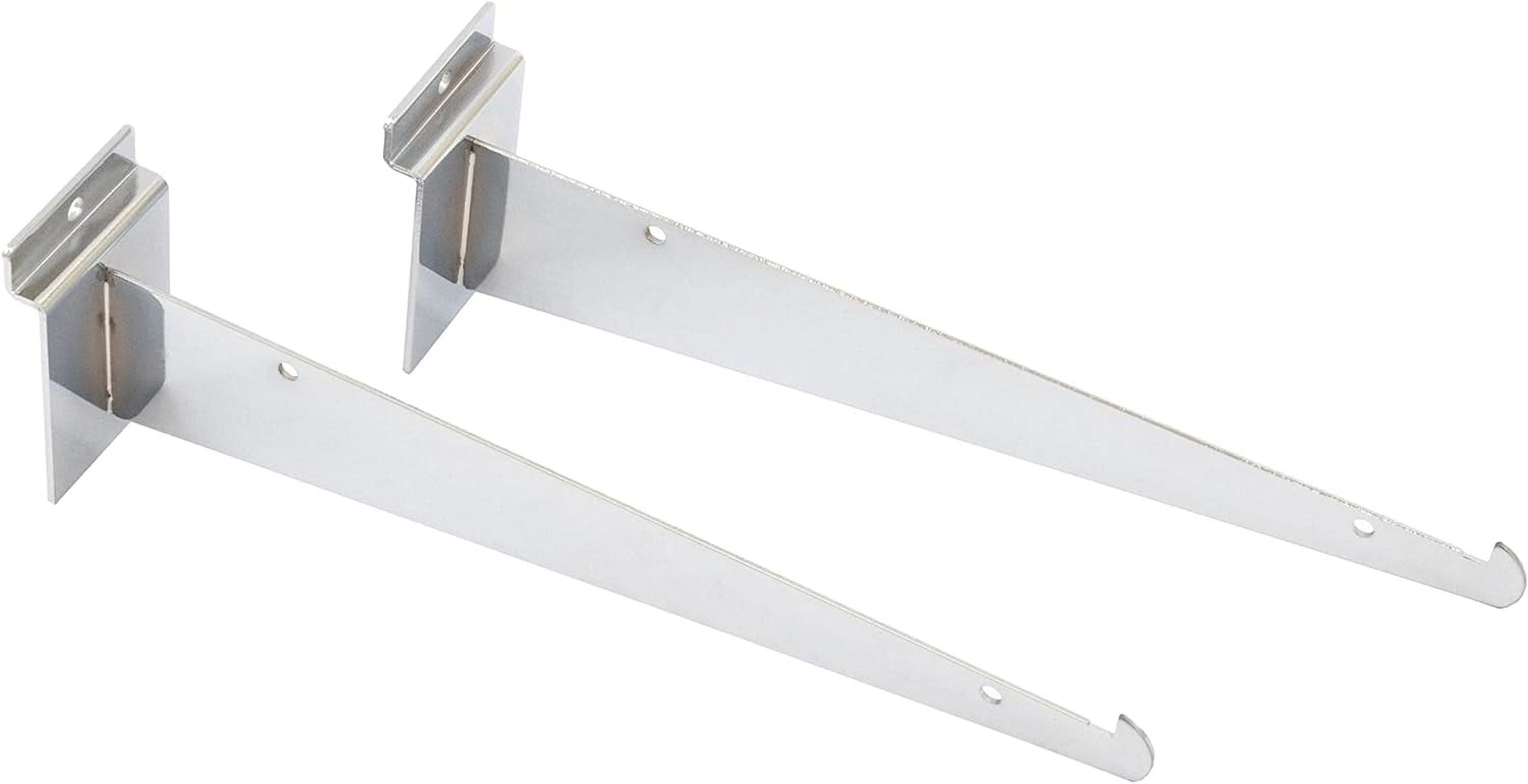 STORE FIXTURE 10Inch Shelf Brackets Attach To Slatwall, Holds Light