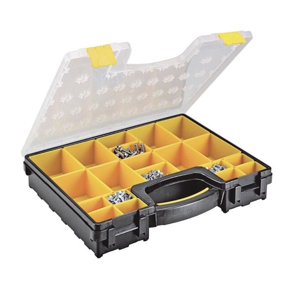 STOREHOUSE 20-Bin Medium Portable Parts Storage Case