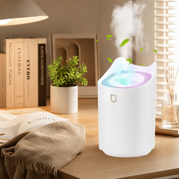 STORGENER 4L Humidifier for Bedroom, Small Cute Cat Shape Cool Mist Humidifier with LED Color Light, Aromatherapy Tray, Quiet Ultrasonic Humidifier for Home Office Baby, Pink