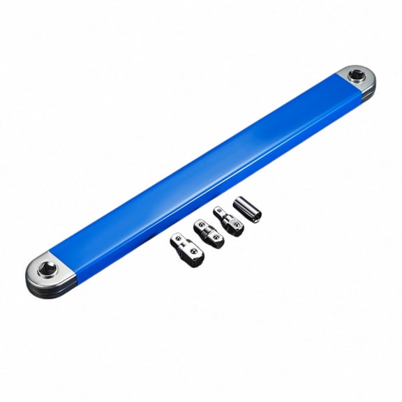 STORGENER Offset Extension Wrench, 4-Piece Adapter Set for Impact Wrench, Dual-Head Ratcheting Wrench for Car Repair, Home DIY, High Torque, Blue