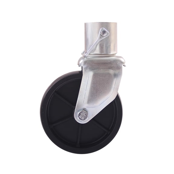 STORKING 1,200 lbs Trailer Jack Wheer 6" Poly Wheel for Boat & Utility Trailers, Zinc-Plated for Corrosion Resistance