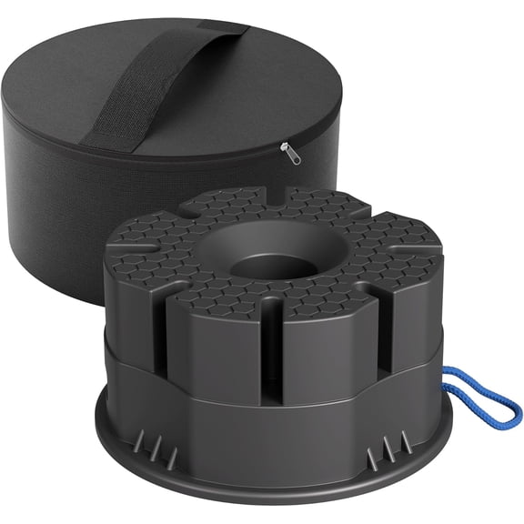 STORKING 12,000 lbs Heavy-Duty Trailer Jack Block  6" Stackable RV Tongue Jack Stand for Travel Trailers & 5th Wheels 1PCAK