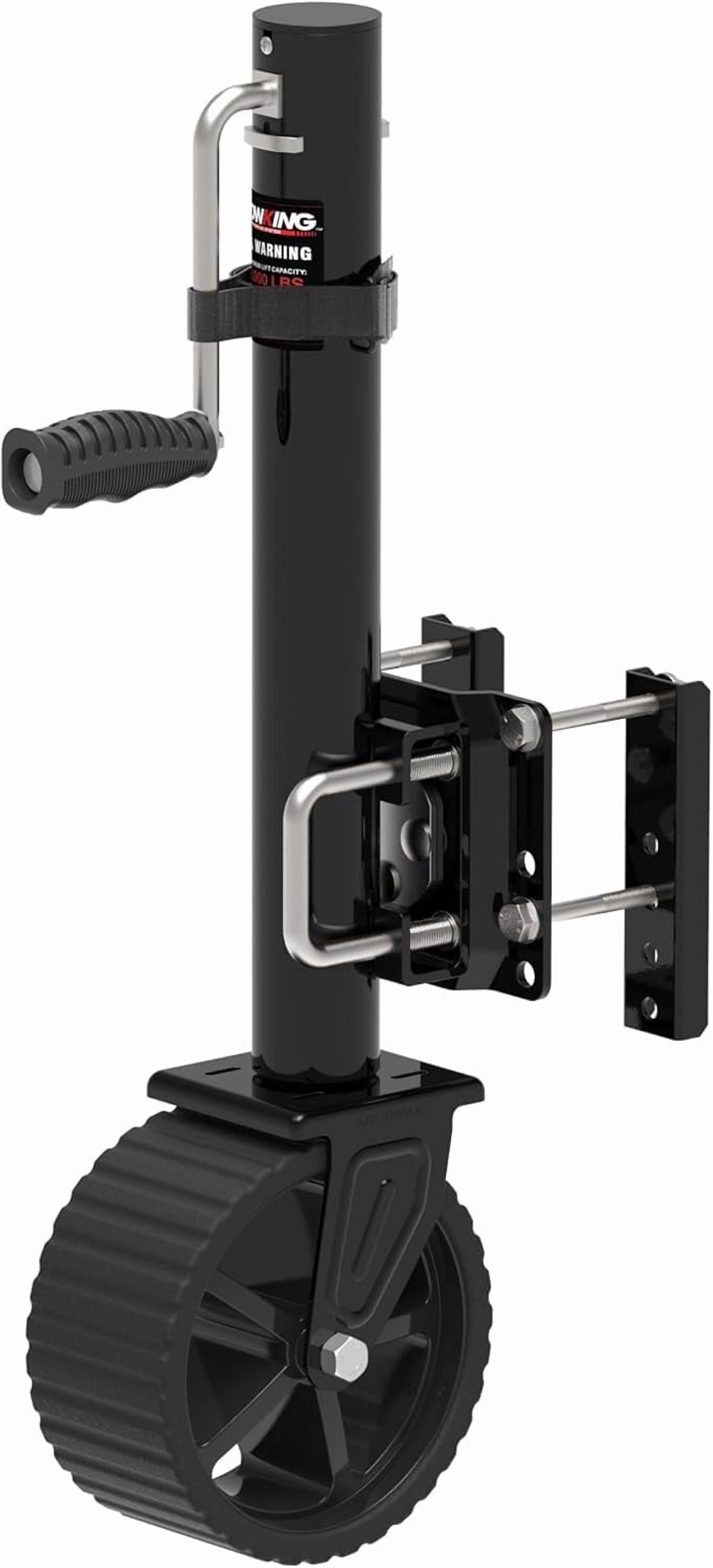 STORKING 2000 lbs 8-Inch Wheel Trailer Jack, 13" Vertical Movement for RV Boat & Utility Trailers,Black