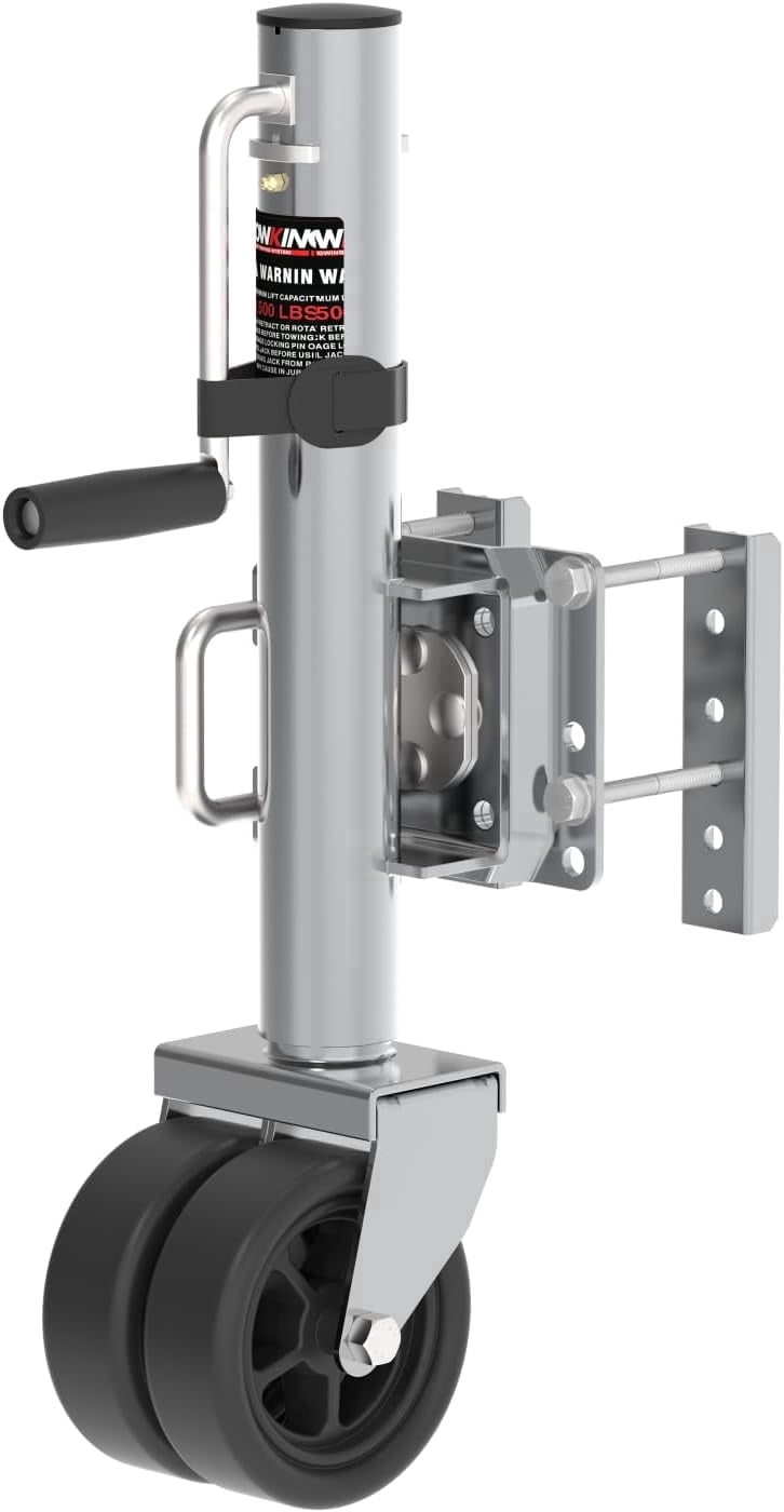 TOWKING 2000 lbs Upgraded Boat Trailer Jack, 10" Lift, Bolt on Trailer Jack for RV, Boat and More, Silver