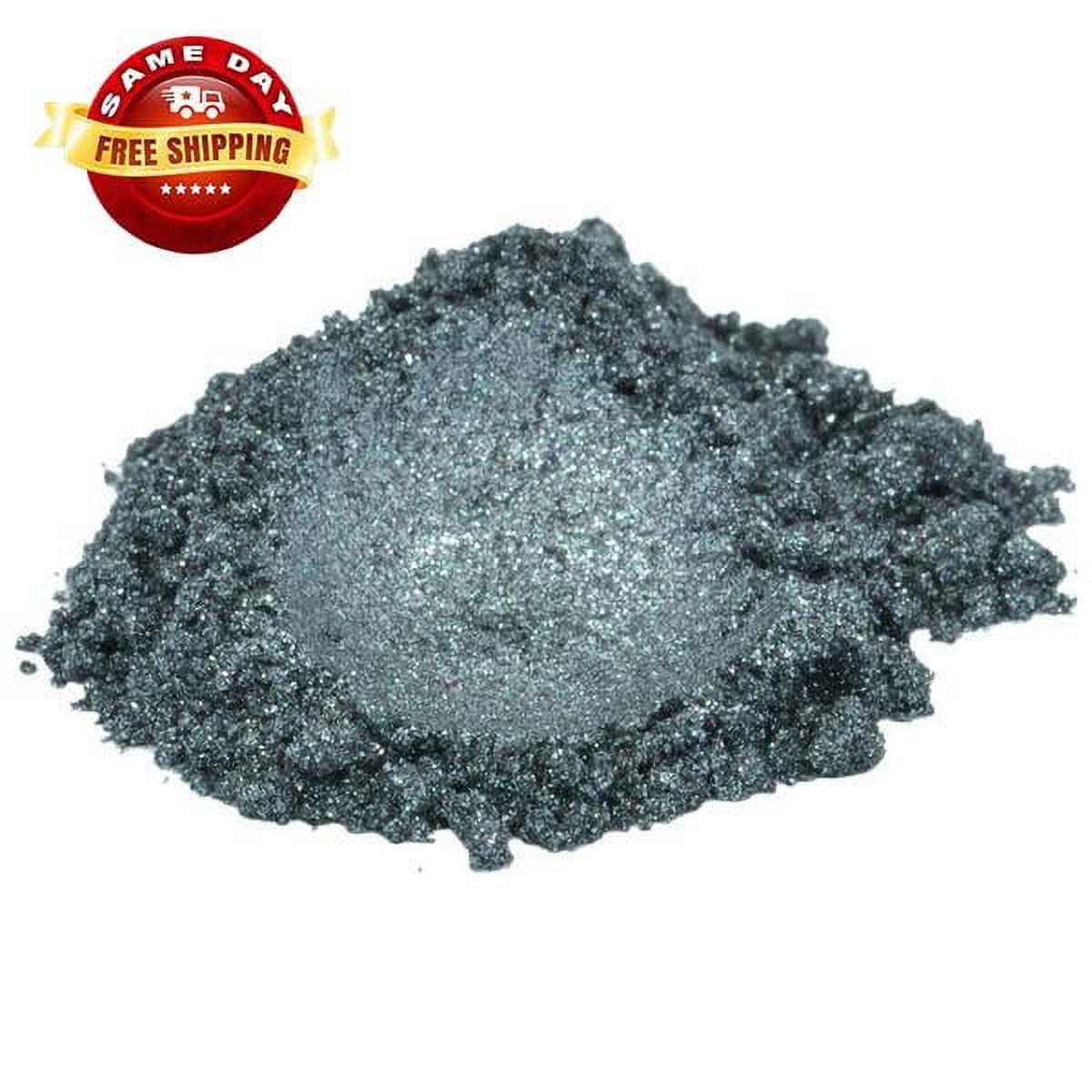 STORM GREY SILVER LUXURY MICA COLORANT PIGMENT POWDER COSMETIC GRADE 2 OZ