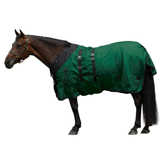 STORM SHIELD Extreme Euro Heavy Turnout Horse Blankets | Color Green | Size 78