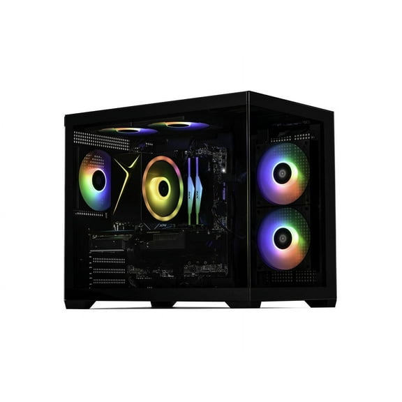 STORMCRAFT Gaming PC SIRIUS AMD Ryzen 7 7700 AMD Radeon RX 9060 XT 16GB - AI Powered 32GB (16Gx2) DDR5 RGB 6000MHz 2TB NVMe SSD 650W PSU Windows 11 Home  SI77000CC-96BN1
