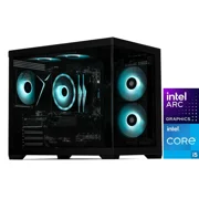 STORMCRAFT Gaming PC SIRIUS Intel Core i5-14400F Intel Arc B570 10GB OC ASROCK   AI Powered 32GB 16Gx2 DDR4 RGB 3200MHz 1TB NVMe SSD 650W PSU Windows 11 Home SI1440FCB-B57N1