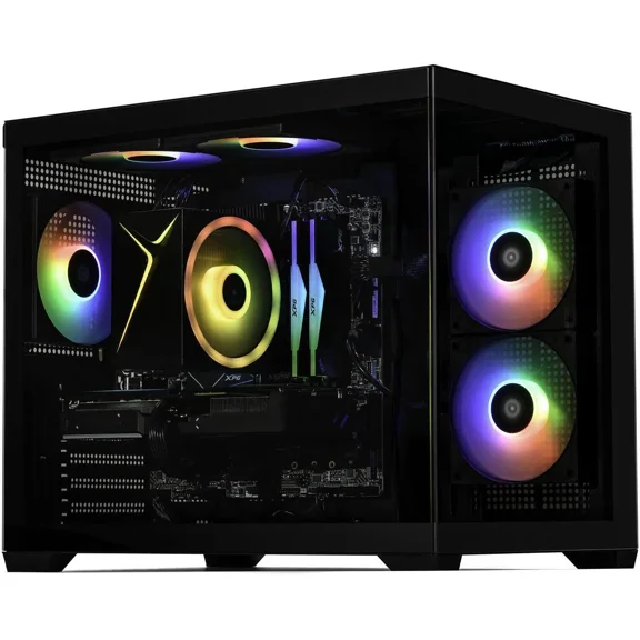 STORMCRAFT Gaming PC SIRIUS Intel Core i5-14400F NVIDIA GeForce RTX 5060 AI Powered 32GB 3200MHz RGB 1TB NVMe SSD 650W PSU Windows 11 Home - SI1440FCB-560N2