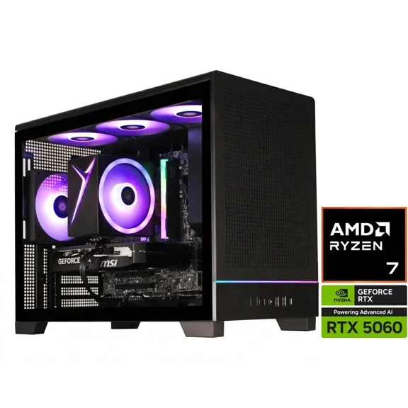 STORMCRAFT Gaming PC VIPER AMD Ryzen 7 8700F NVIDIA GeForce RTX 5060 1TB SSD 16GB DDR4 3200MHz RGB Windows 11 Home - VI8700FBB-560N1