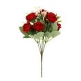 thumbnail image 1 of STORSR Artificial Rose Bouquet Realistic Silk Fake Roses with Baby Breath for Home Wedding Centerpiece Party Decor Floral Arrangement Indoor Outdoor, 1 of 5
