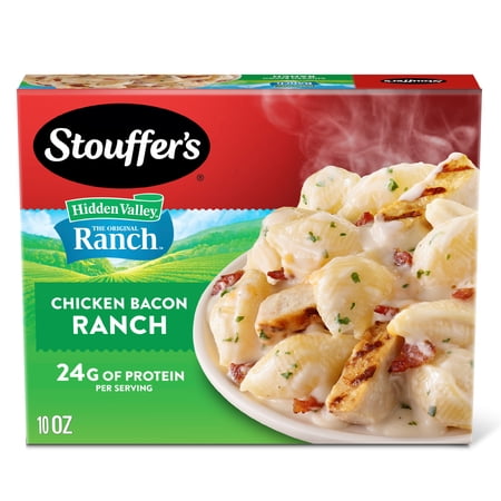 Stouffer’s Hidden Valley Chicken Bacon Ranch Pasta, Single Serve Shells and Cheese, Frozen 10 oz