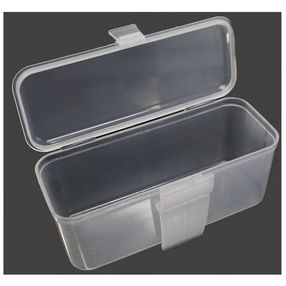 STOW-AWAY (2 Pack) Mini Clip-on Transparent Storage Box | Multipurpose & Secure | 6" x 2.5" x 1.5" Design
