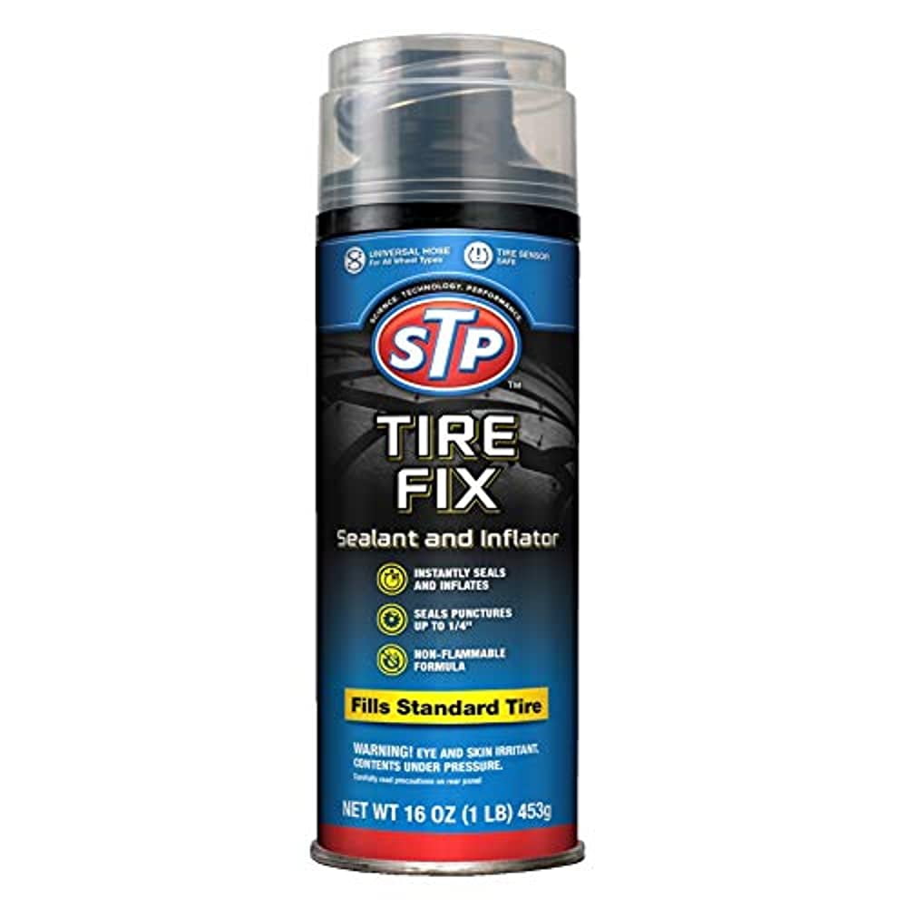 STP Car Tire Inflator and Sealant - for Cars & Truck & Motorcycle Wheels, 19065
