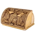 thumbnail image 1 of STP GOODS Birch Bark Bread Box with Lid 9.8x9.3x5.5'' (25x21x14 cm) Birds Pattern Countertop Bread Bin Handmade Wooden Bread Storage Container for Bakery Storage Bin Food Keeper Pastry Box, 1 of 9