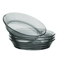 thumbnail image 1 of STP GOODS Borosilicate Glass Dinner Bowl Set of 4 pcs 7.9" (20 cm) Service for 4 Pasta Bowls Stackable Soup Plates Glass Deep Plate Set for Home and Kitchen, Gray, 1 of 5