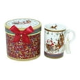 thumbnail image 1 of STP GOODS Christmas Miracle Bone China Mug in Gift Box 10.8 fl oz (320 ml) Coffee and Tea Mug for Latte Cocoa Chocolate, Christmas Tableware, Holiday Drinkware, Red White, 1 of 9