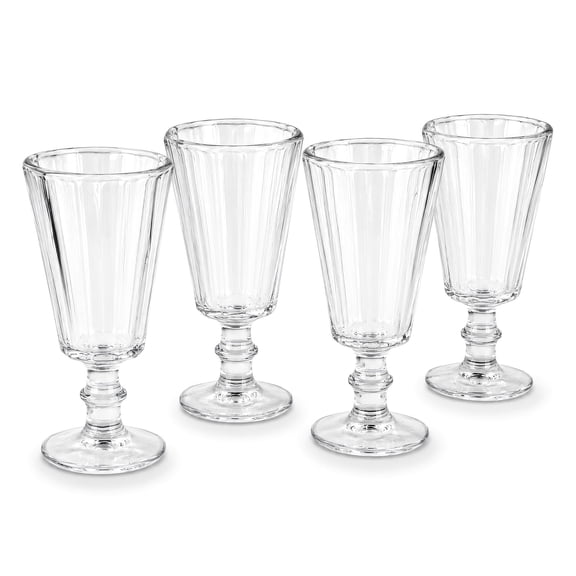 STP GOODS Vintage Style Shot Glass Set of 4 pcs 1.7 fl oz (50 ml) Lafitnik Clear Shot Glasses with Stem for Whiskey Vodka Tequila Sherry Glasses Glass Barware