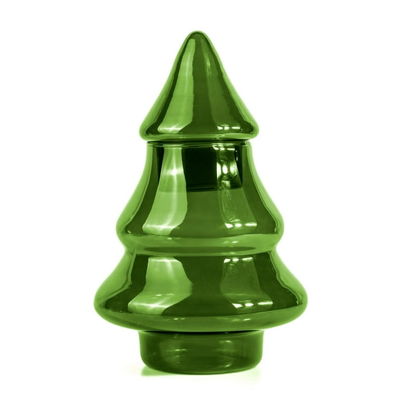 STP Goods Glass Centerpiece Tabletop Christmas Tree - 10.24" Green