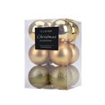 thumbnail image 1 of STP Goods Gold Christmas Ball Ornament Set of 12 Pcs 2.4" (6 cm) Shatterproof Christmas Tree Ornament Plastic Christmas Tree Hanging Decoration Holiday Décor, Gold, 1 of 2