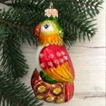 thumbnail image 1 of STP Goods  Parrot Glass Christmas Tree Ornament - Made In Ukraine, 1 of 1
