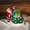 thumbnail image 1 of STP Goods Santa with Christmas Tree Snow Globe LED Christmas Decor, 1 of 3