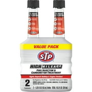 STP High Mileage Fuel Injector & Carburetor Cleaner - 5.25 FL OZ (2 Count)