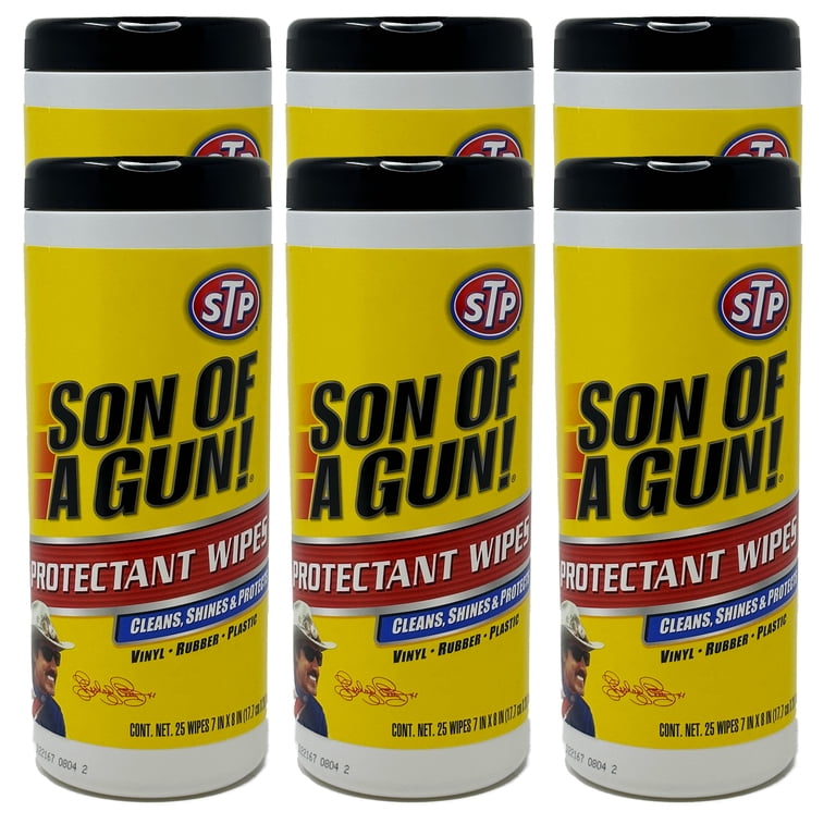 STP Son of a Gun Protectant Wipes, 25ct - All-in-One Car Cleaner