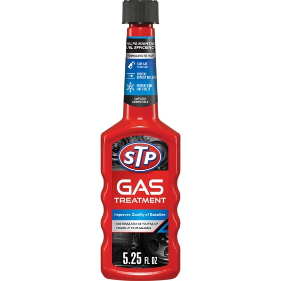 STP Super Concentrated Gas Treatment 5.25 fl oz - Automotive Fuel Additive for Cars and Boats