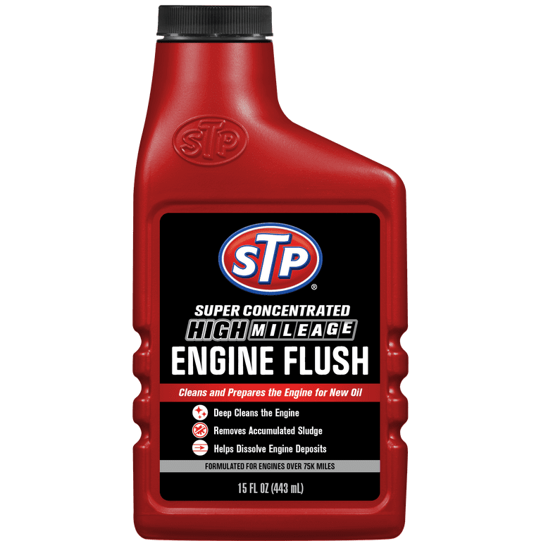 STP® Super Concentrated High Mileage Engine Flush (15 fl. oz.)