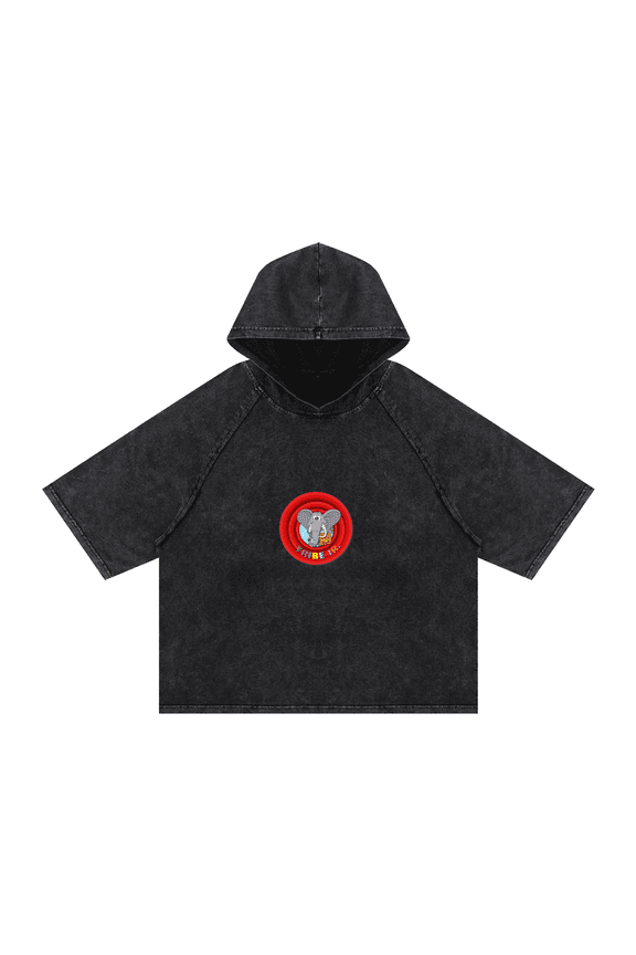 STP X Tribe Jr Vintage Hooded Boxy T-Shirt