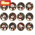 thumbnail image 1 of STPToys 12Pcs Christmas Ornaments 12PC DIY Painting Kits Wooden Snowman Santa Claus Letter Angel Hanging Decorations Craft Set for Xmas Tree Holiday Party Indoor Home Decor, 1 of 7