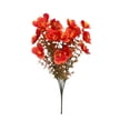 thumbnail image 1 of STPToys Artificial Fall Flowers for Outdoor Decoration,Autumn Fake Flower Bundles Faux Silk Orange Plants for Outside Home Porch Patio Planter, 1 of 6