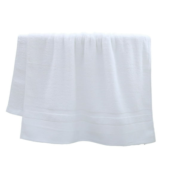 STPToys Bath Towels for Bathroom,19.7x39.4 inch Cotton Soft & Super Absorbent and Fast Drying Washcloth for Sports,Fitness,Yoga - White