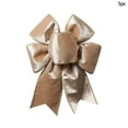 thumbnail image 1 of STPToys Christmas Wreath Bow Decoration,Beige Large Glitter Velvet Ribbon Bow Christmas Tree Ornament for Xmas Home Fence Stairs Railing Fireplace Decor, 1 of 7