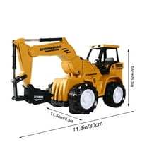 STPToys Construction Excavator Toys,Engineering Digger Truck Toy for 6 7 8 9 Year Old Educational Birthday Gifts