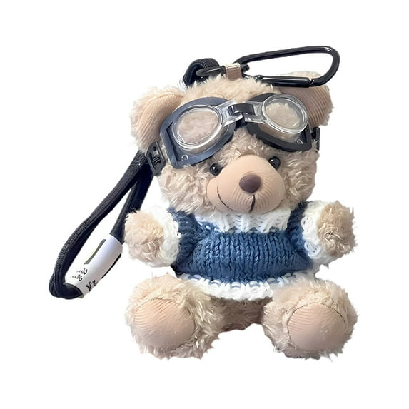 STPToys Cute Small Bear Plush Keychains Stuffed Animals Keyring Charm Handbag Pendant Birthday Gifts for Friend