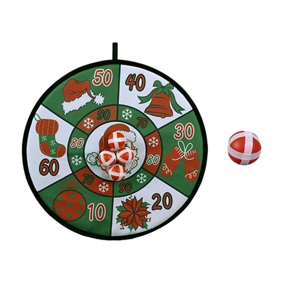 STPToys Dart Board Game Set,Board Games with Stick Balls Summer Indoor Outdoor Toys Games for Ages 4-8,Birthday Party Games Yard Toys