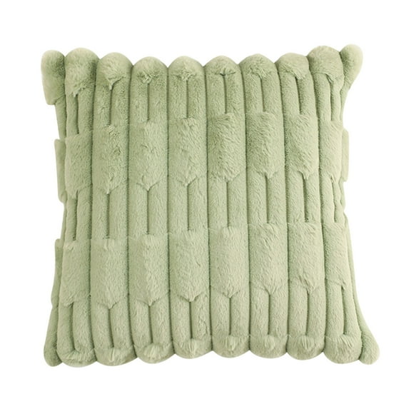 STPToys Decorative Throw Pillow Covers 20x20 Inch for Living Room Couch Bed Sofa,Rustic Farmhouse Home Decor,Soft Square Cushion Case - Green