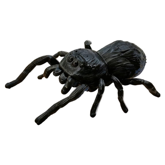STPToys Fake Wind-Up Spider Model,Gray Creative Halloween Prank Props Decor, Novel Interactive Ornament for Party Favors