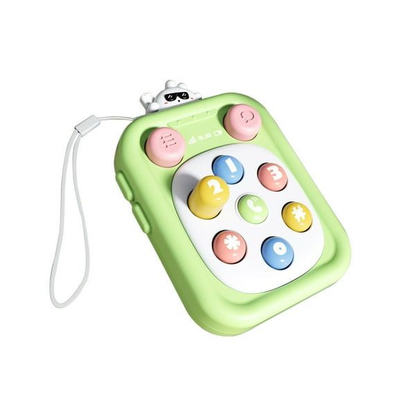 STPToys Fast Push Game for 3+ Years Old,Handheld Puzzle Game Sensory Toys Pop Fidget Toys for Age 3+ Birthday Gifts Party Favors - Green