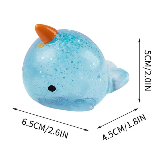 STPToys Glitter Animal Slow Rising Stress Relief Balls Sky Blue Ocean Animal Soft Squeeze Relaxation Ornament