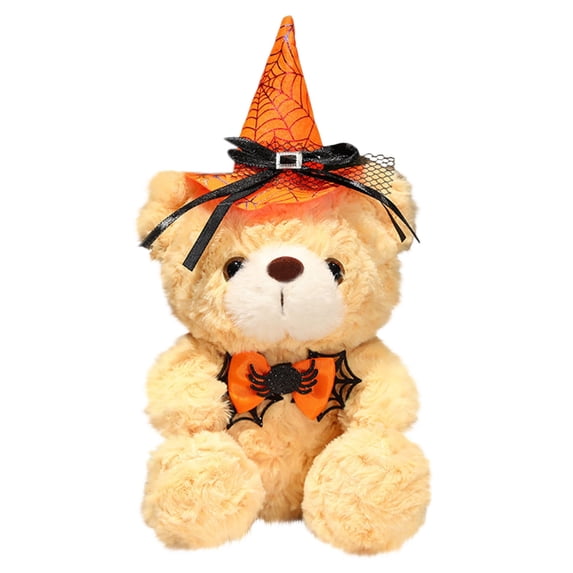 STPToys Halloween Bear Stuffed Animals Soft Plush Companion Bear with Hat Toys Halloween Theme Costume Party Favors Birthday Gifts