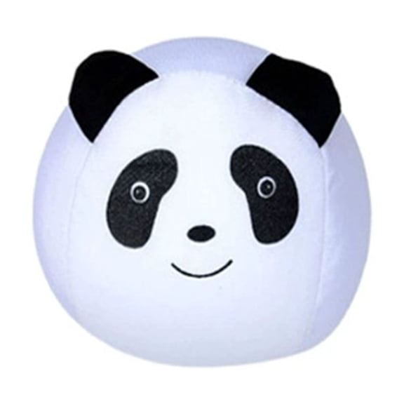 STPToys Panda Themed Soft Kick Ball, Plush Sand Filled Hand Catch Ball for Indoor & Outdoor Play, Cute Animal Design Game Ball, Party Favors & Small Gifts