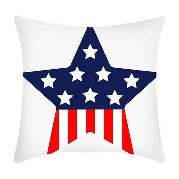 STPToys Patriotic Throw Pillow,Freedom Stars Cushion for Sofa Couch Bed Home Outdoor Car