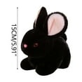 thumbnail image 1 of STPToys Plush Easter Bunny Stuffed Animals Toys,Soft Rabbit Huggable Cuddly Toys Accompany Sleeping Bunny Dolls Birthday Gift - Black, 1 of 7
