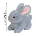 thumbnail image 1 of STPToys Plush Easter Bunny Stuffed Animals Toys,Soft Rabbit Huggable Cuddly Toys Accompany Sleeping Bunny Dolls Birthday Gift - Gray, 1 of 9